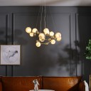 Loft Industry Modern - Space Gold Double Chandelier